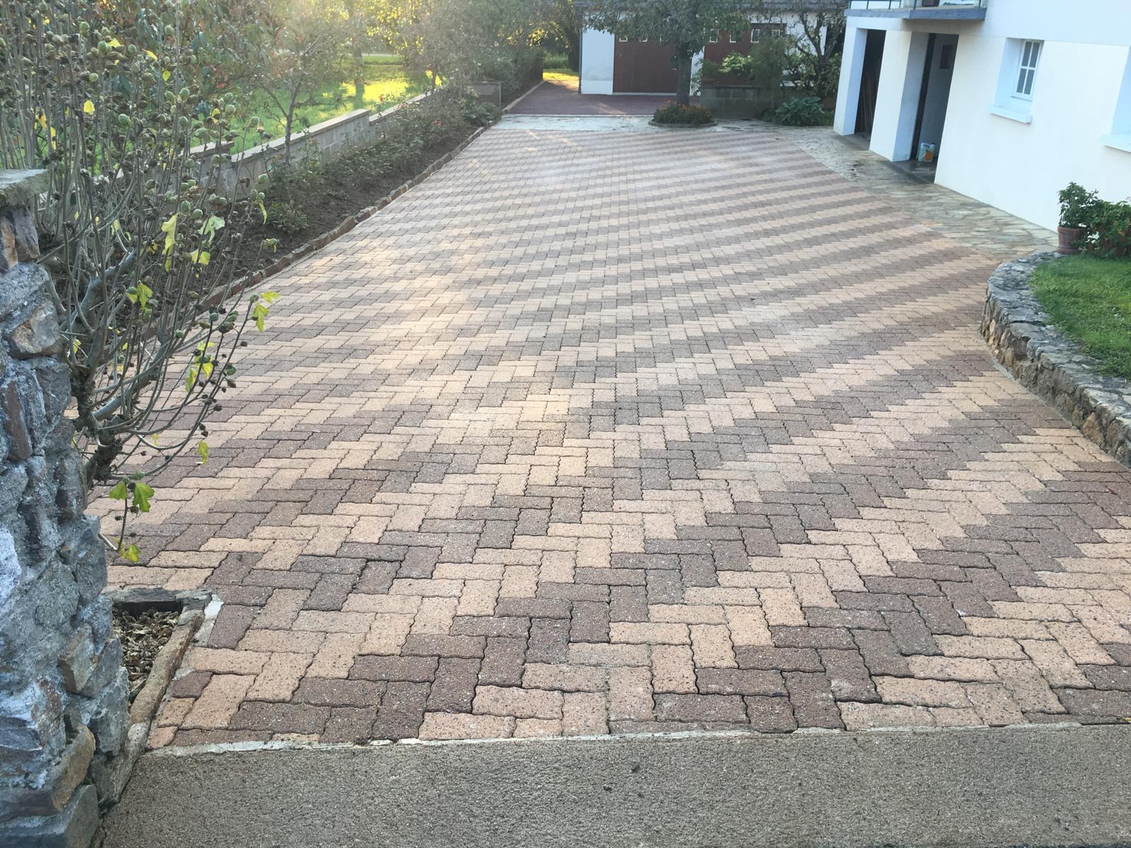 Mur après nettoyage