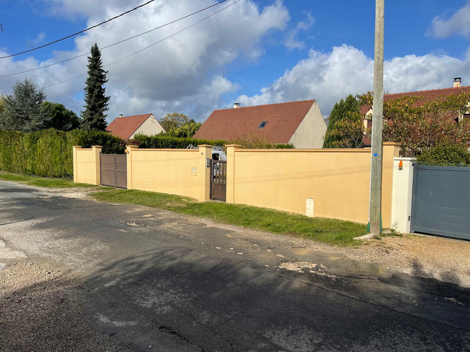 Mur après nettoyage