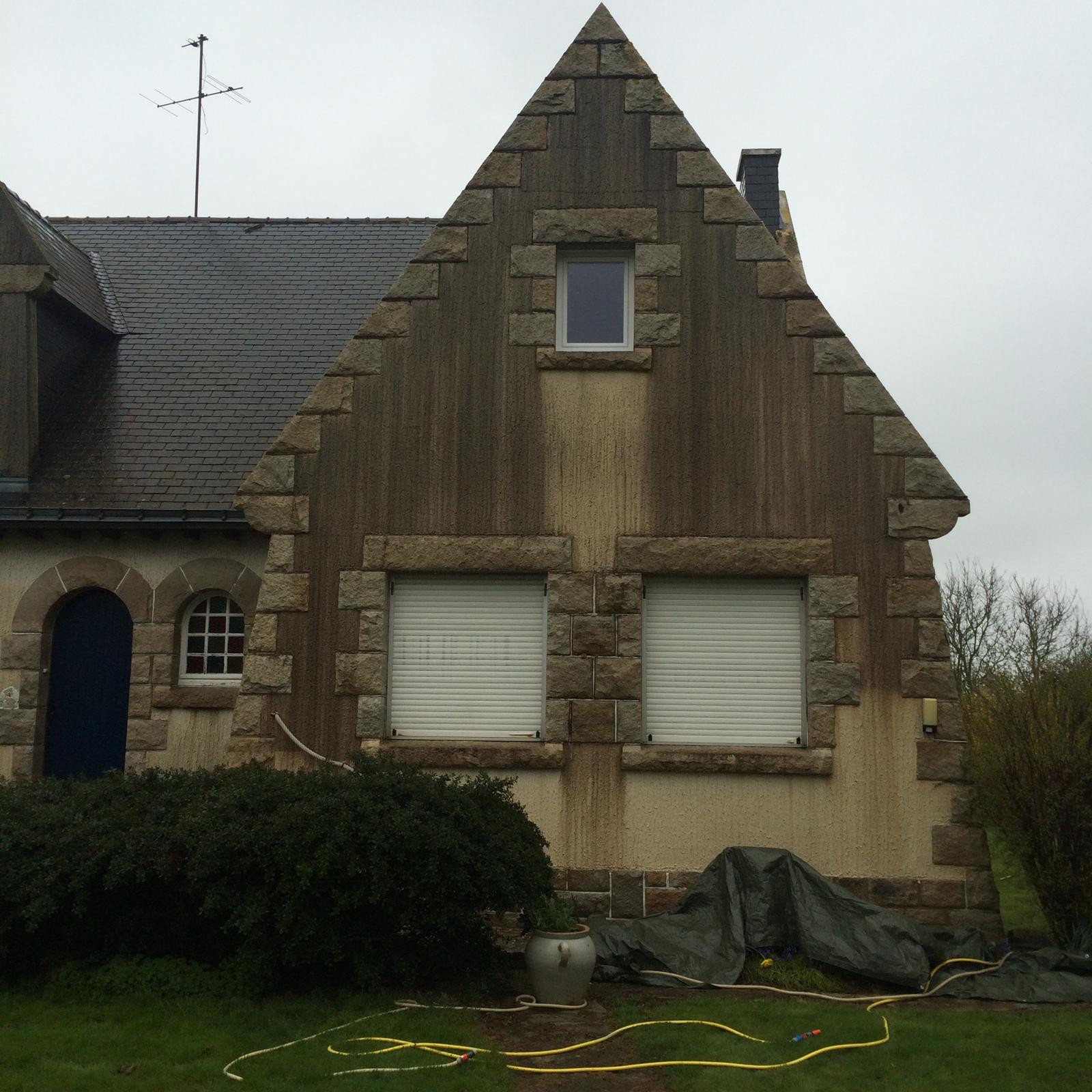 Façade avant nettoyage