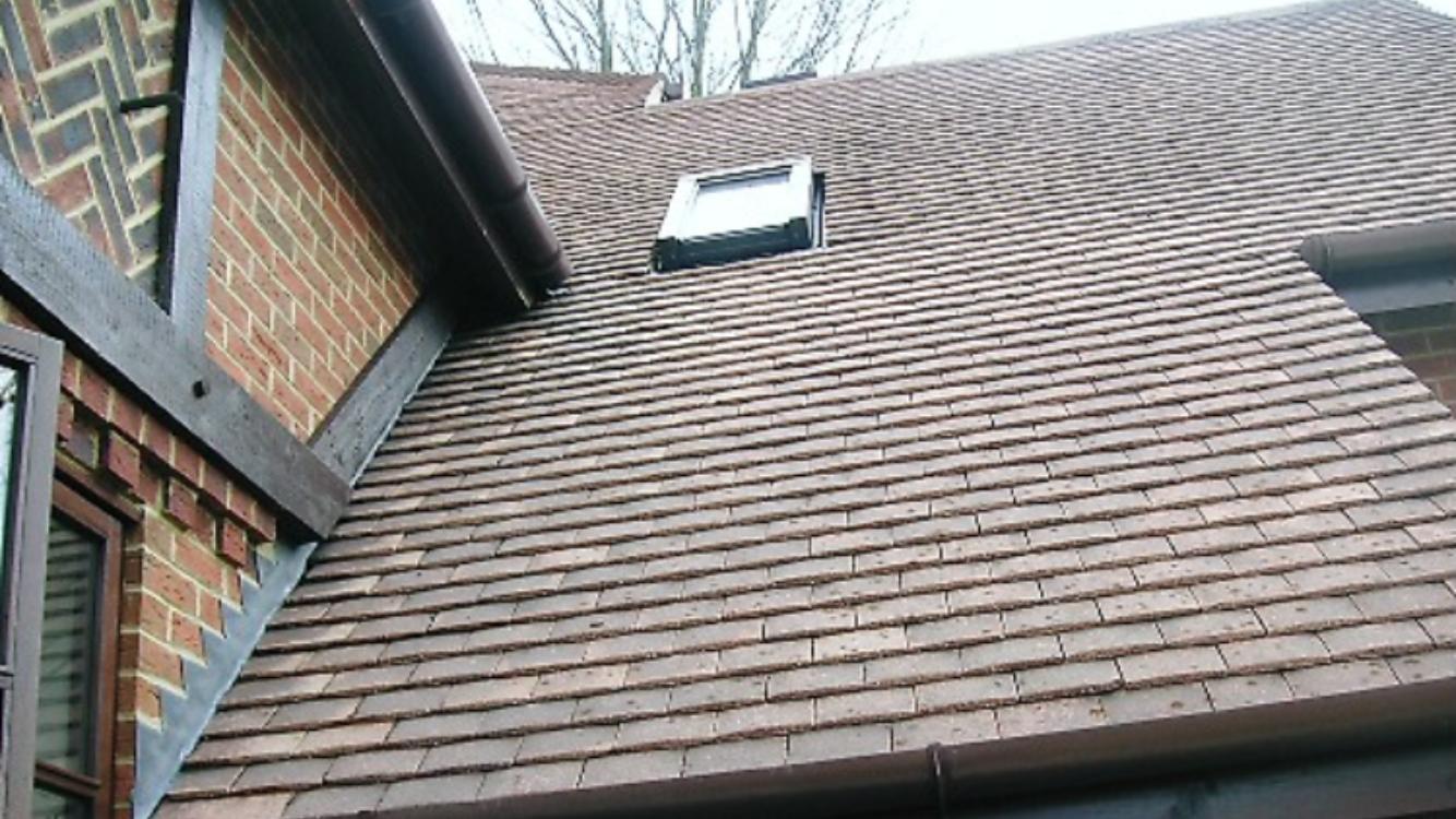 Toiture après nettoyage