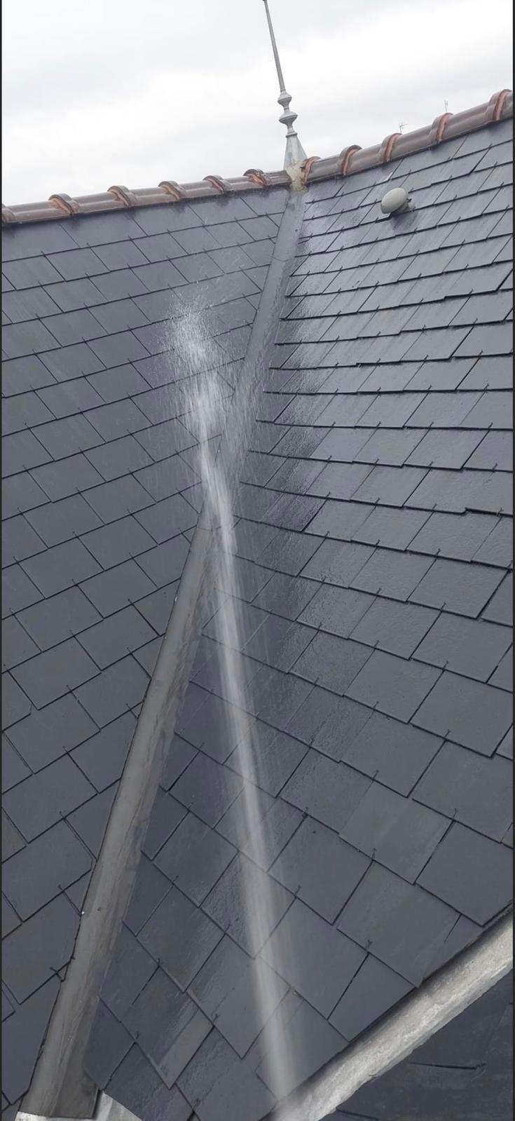 Toiture après nettoyage