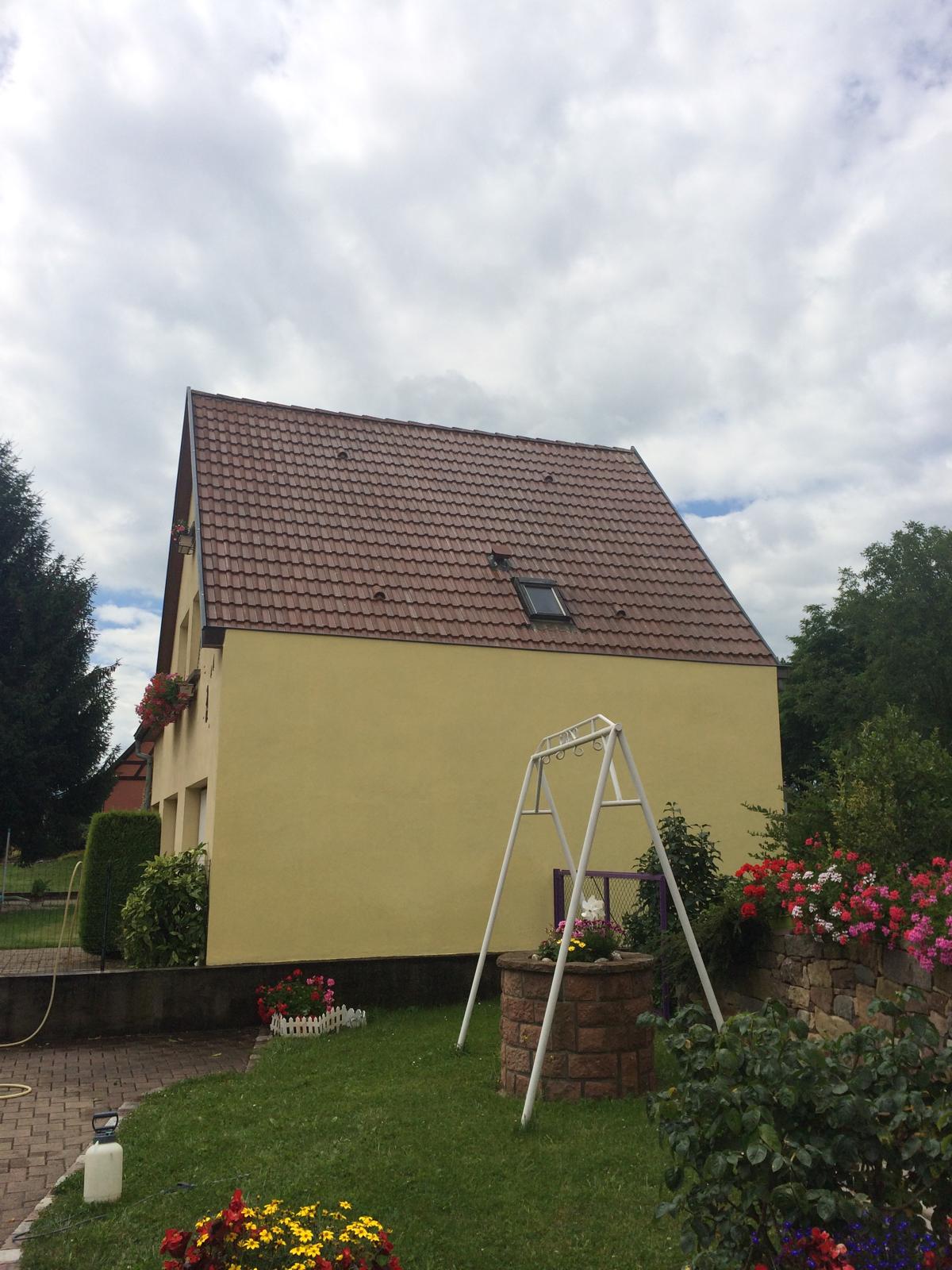 Toiture après nettoyage