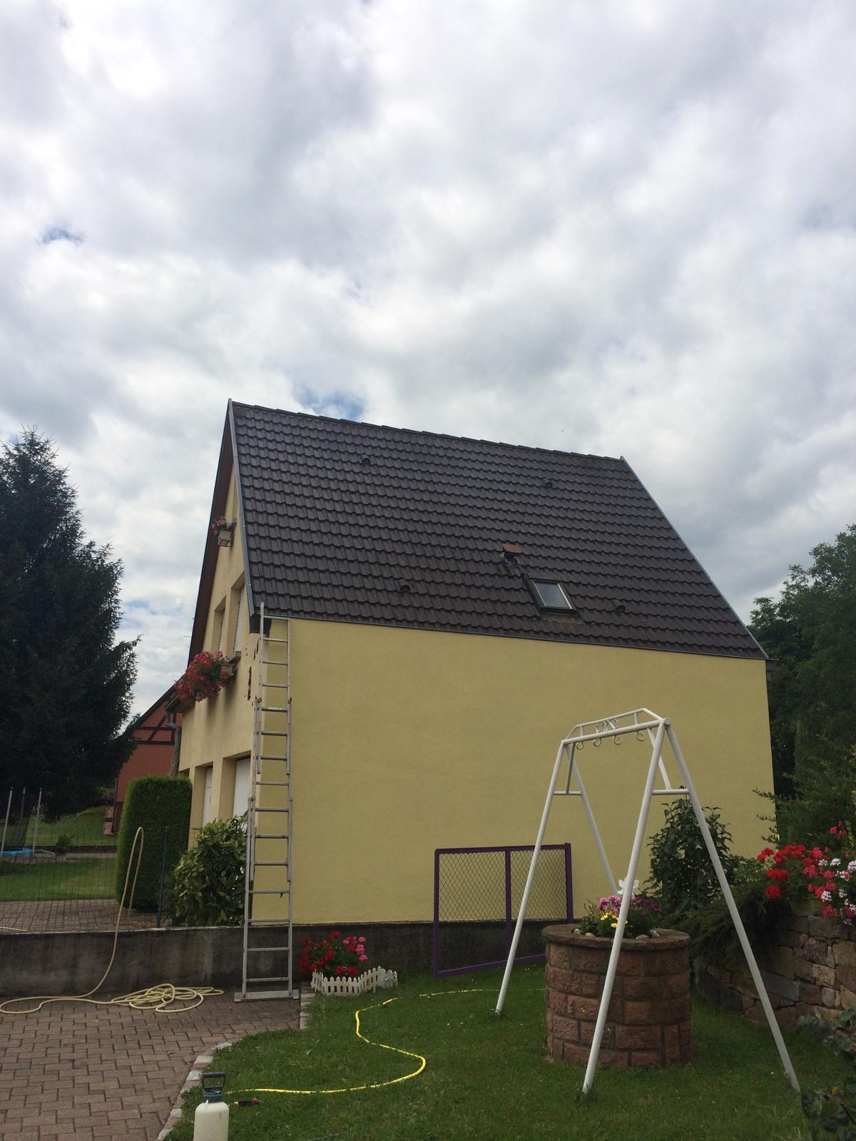 Toiture avant nettoyage