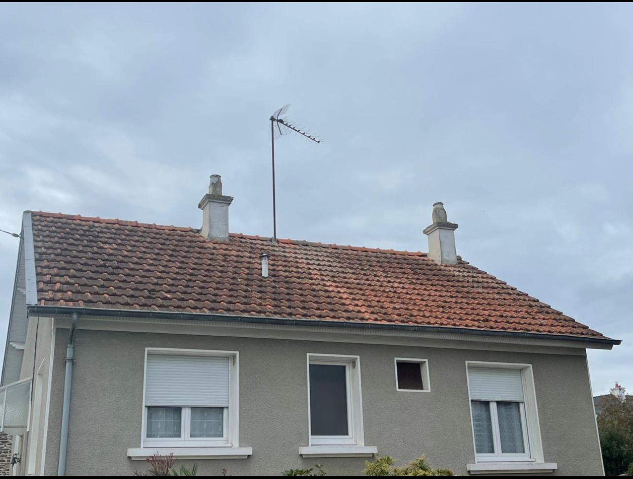 Toiture avant nettoyage